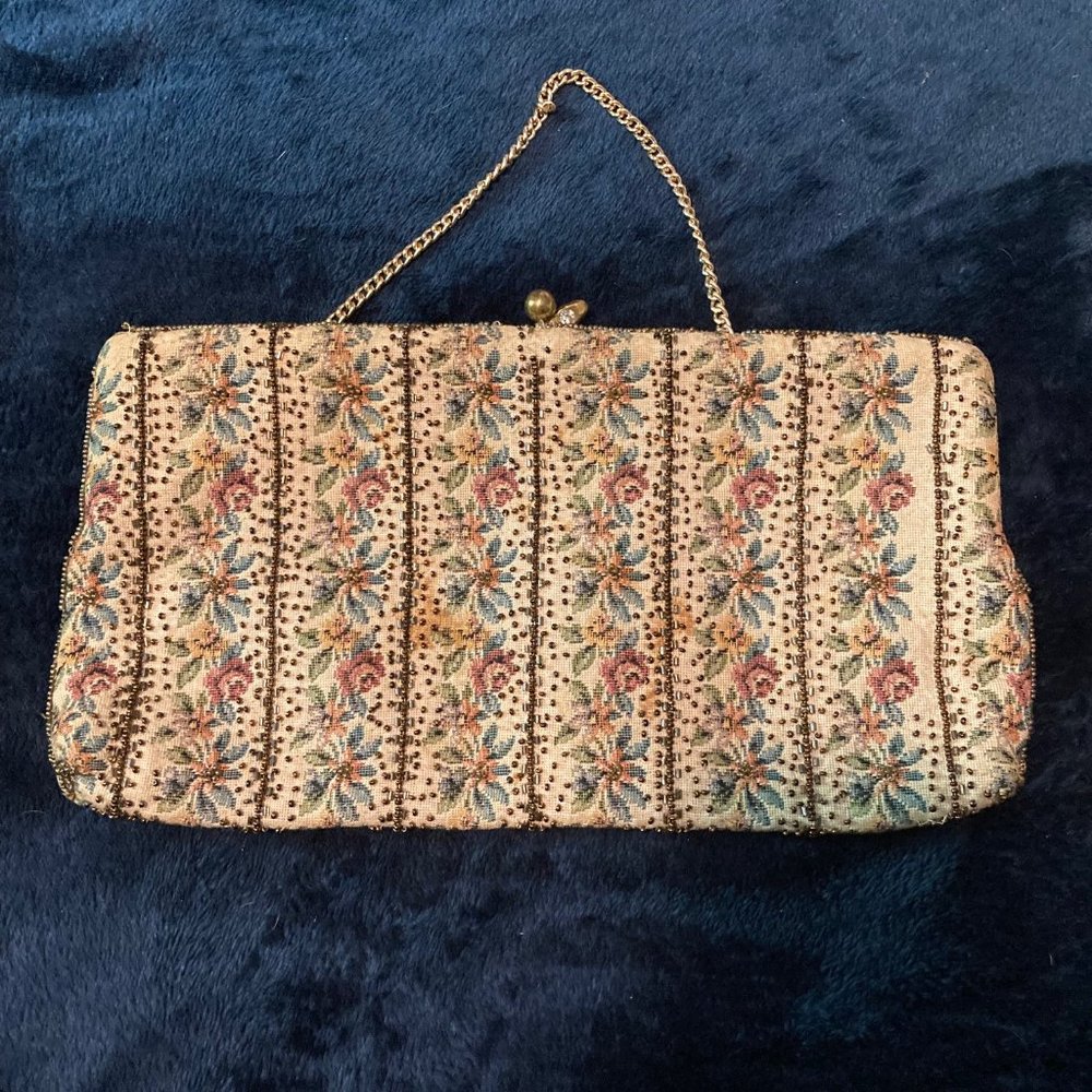 Vintage Walborg embroidery handbag